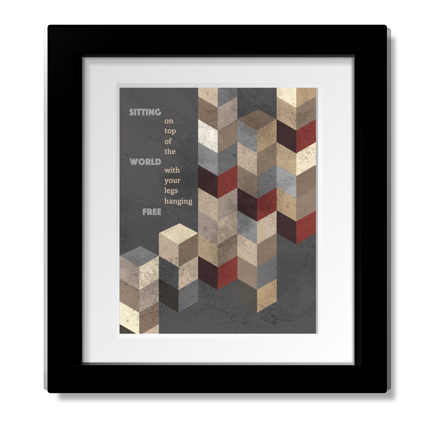 Lie in Our Graves by Dave Matthews Band - Classic Rock Music Song Lyrics Art Song Lyrics Art 8x10 Matted and Framed Print