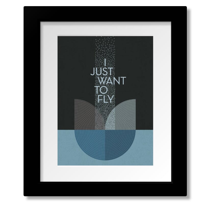 Live Forever by Oasis - Song Lyric Inspired Art Print Poster Song Lyrics Art Song Lyrics Art 8x10 Matted and Framed Print