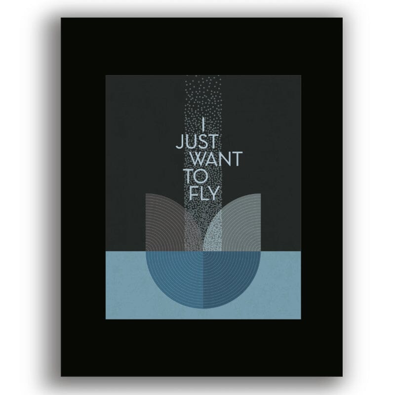 Live Forever by Oasis - Song Lyric Inspired Art Print Poster Song Lyrics Art Song Lyrics Art 8x10 Unframed Black Matted Print