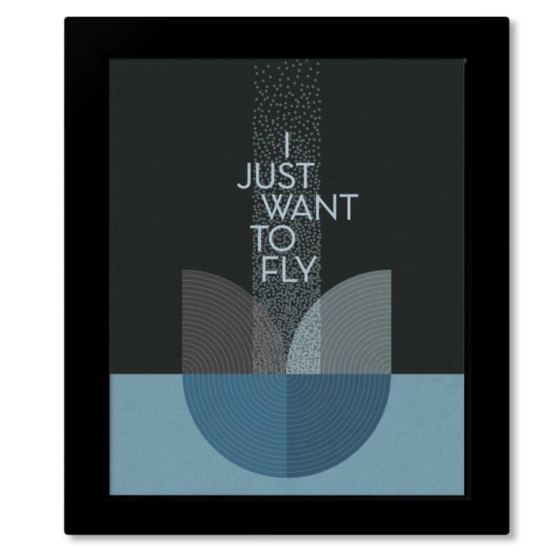 Live Forever by Oasis - Song Lyric Inspired Art Print Poster Song Lyrics Art Song Lyrics Art 8x10 Framed Print (no mat)