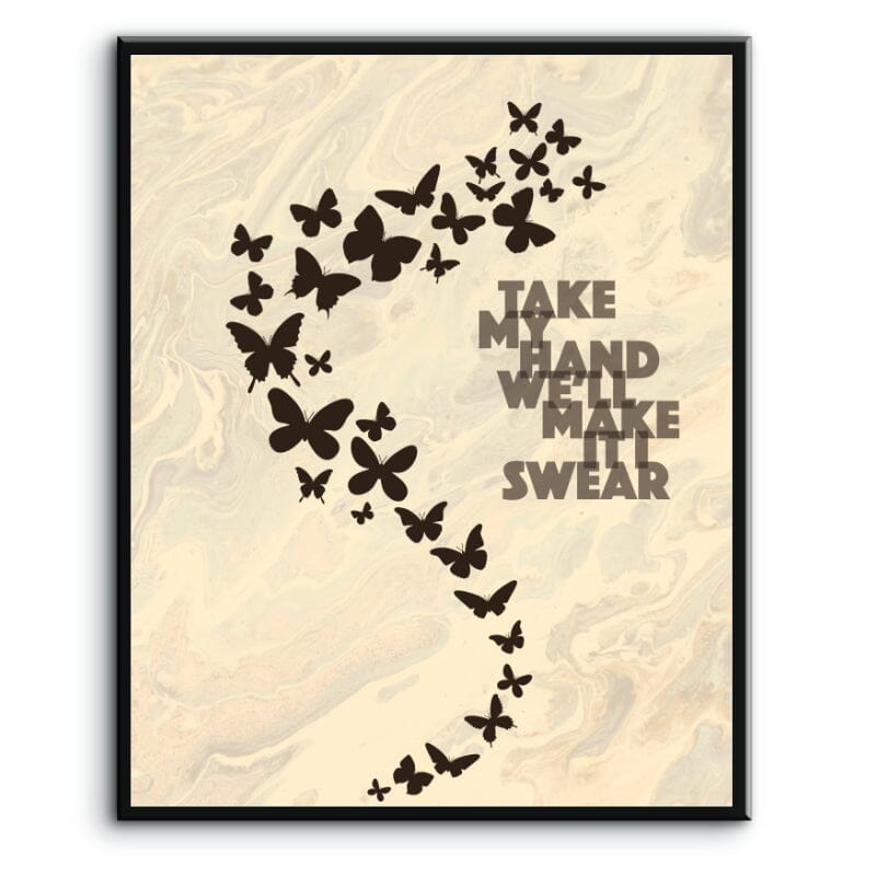 Living on a Prayer by Bon Jovi - Wall Print Rock Music Art Song Lyrics Art Song Lyrics Art 8x10 Plaque Mount