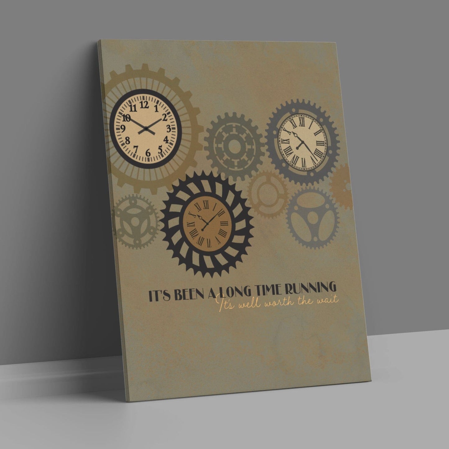 Long Time Running by the Tragically Hip - Song Lyric Print Song Lyrics Art Song Lyrics Art 11x14 Canvas Wrap
