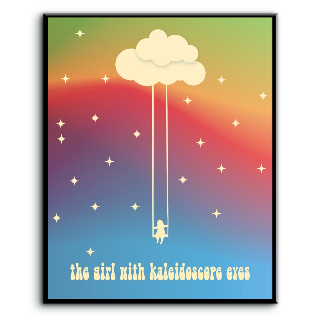 Lucy in the Sky with Diamonds by Beatles - Song Lyric Art Song Lyrics Art Song Lyrics Art 8x10 Plaque Mount