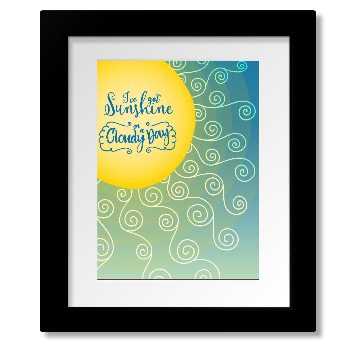 My Girl by the Temptations - Children's Lyric Inspired Art Song Lyrics Art Song Lyrics Art 8x10 Matted and Framed Print