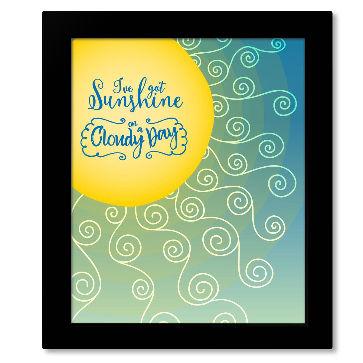 My Girl by the Temptations - Children's Lyric Inspired Art Song Lyrics Art Song Lyrics Art 8x10 Framed Print (without mat)