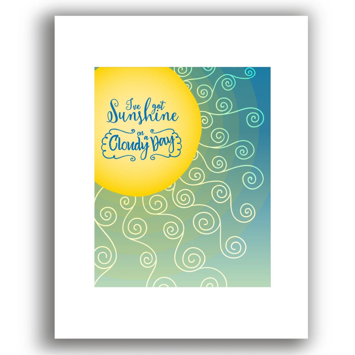 My Girl by the Temptations - Children's Lyric Inspired Art Song Lyrics Art Song Lyrics Art 8x10 White Mat Unframed Print