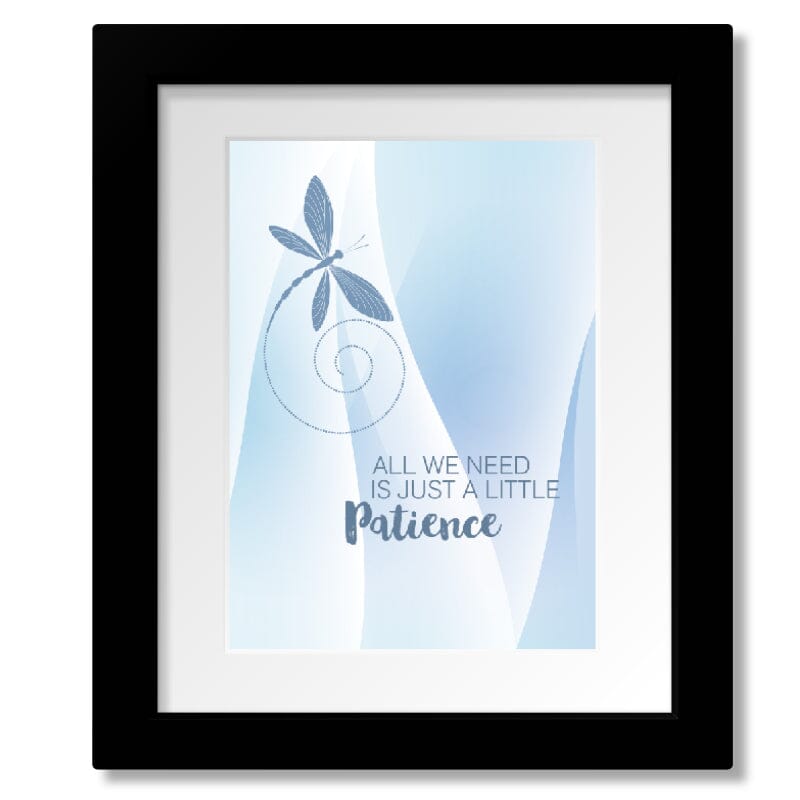 Patience by Guns n' Roses - Song Lyric Poster Illustration Song Lyrics Art Song Lyrics Art 8x10 Matted and Framed Print