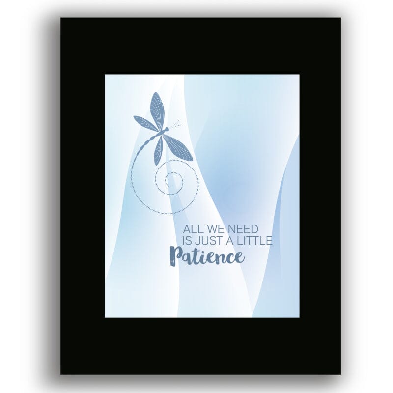 Patience by Guns n' Roses - Song Lyric Poster Illustration Song Lyrics Art Song Lyrics Art 8x10 Black Matted Print