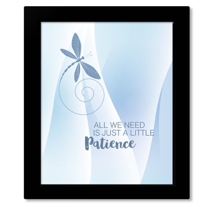 Patience by Guns n' Roses - Song Lyric Poster Illustration Song Lyrics Art Song Lyrics Art 8x10 Framed Print (without mat)