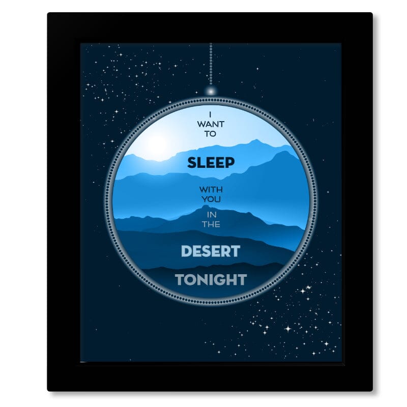 Peaceful Easy Feeling by the Eagles - Music Lyric Poster Art Song Lyrics Art Song Lyrics Art 8x10 Framed Print (without Mat)