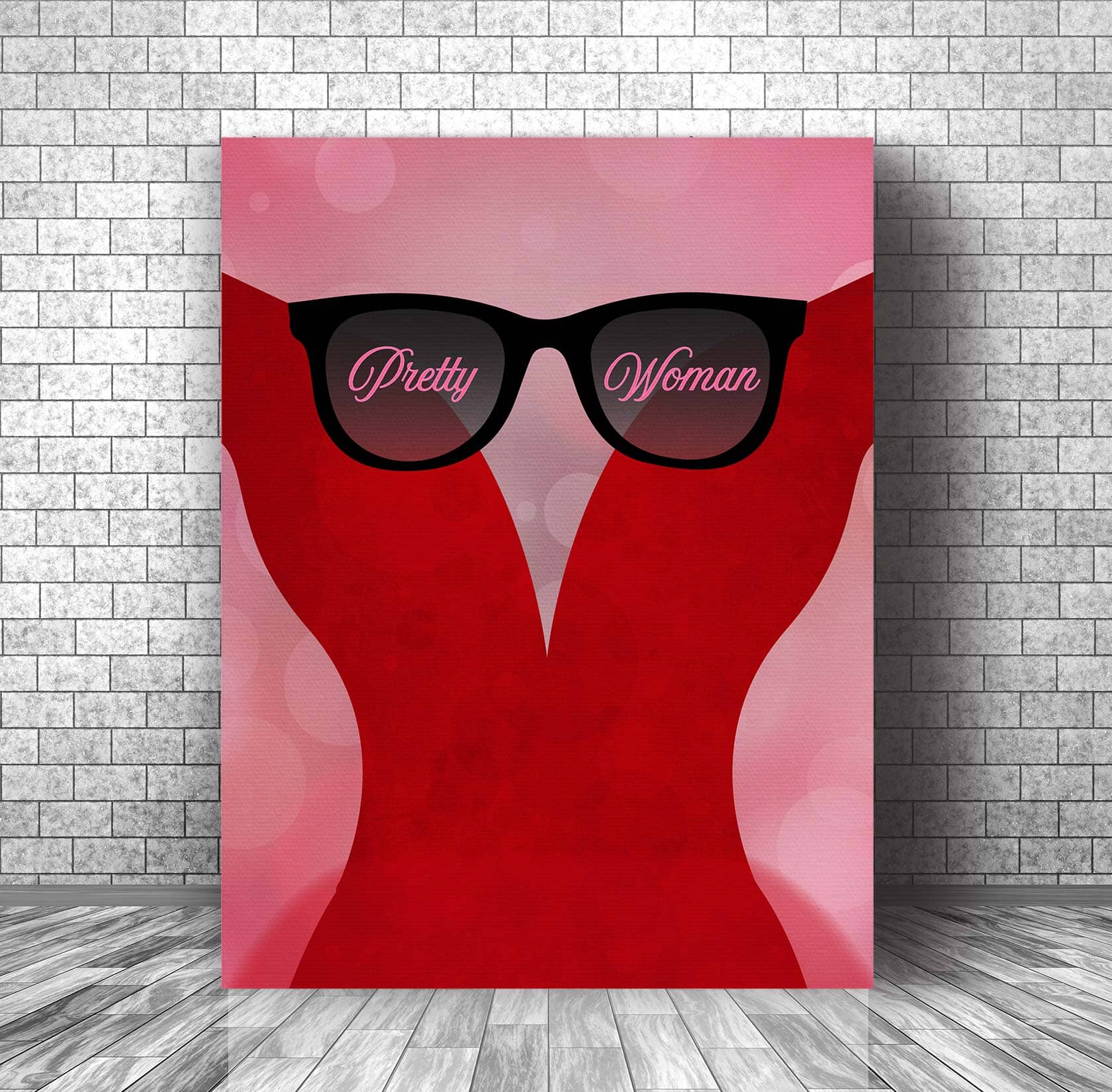 Pretty Woman by Roy Orbison - Lyric Inspired 60s Music Print Song Lyrics Art Song Lyrics Art 11x14 Canvas Wrap 