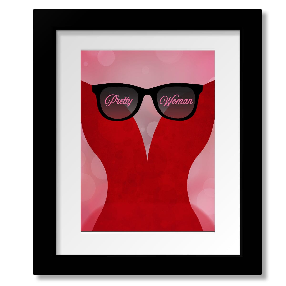 Pretty Woman by Roy Orbison - Lyric Inspired 60s Music Print Song Lyrics Art Song Lyrics Art 8x10 Matted and Framed Print
