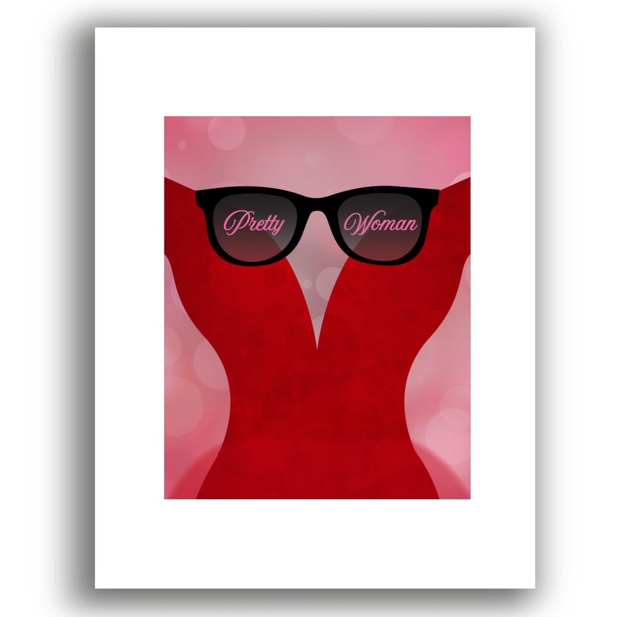 Pretty Woman by Roy Orbison - Lyric Inspired 60s Music Print Song Lyrics Art Song Lyrics Art 8x10 White Matted Print