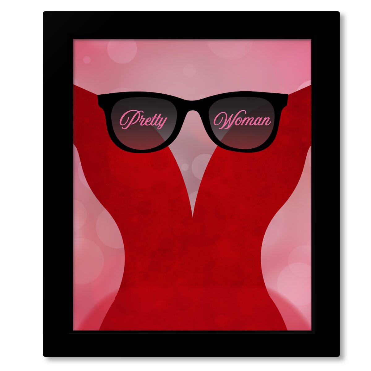 Pretty Woman by Roy Orbison - Lyric Inspired 60s Music Print Song Lyrics Art Song Lyrics Art 8x10 Framed Print (without mat)