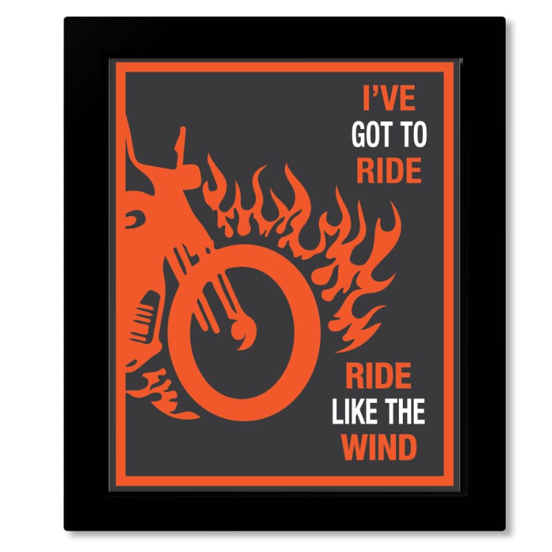 Ride Like the Wind by Christopher Cross - 70s Song Art Print Song Lyrics Art Song Lyrics Art 8x10 Framed Print without Mat
