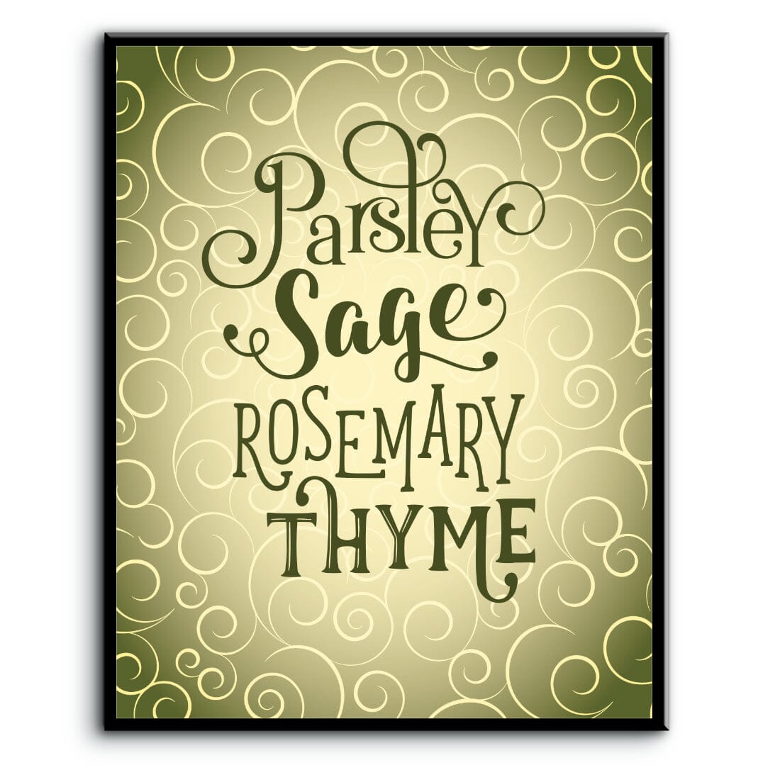 Scarborough Fair by Simon and Garfunkel - Song Lyric Art Song Lyrics Art Song Lyrics Art 8x10 Plaque Mount
