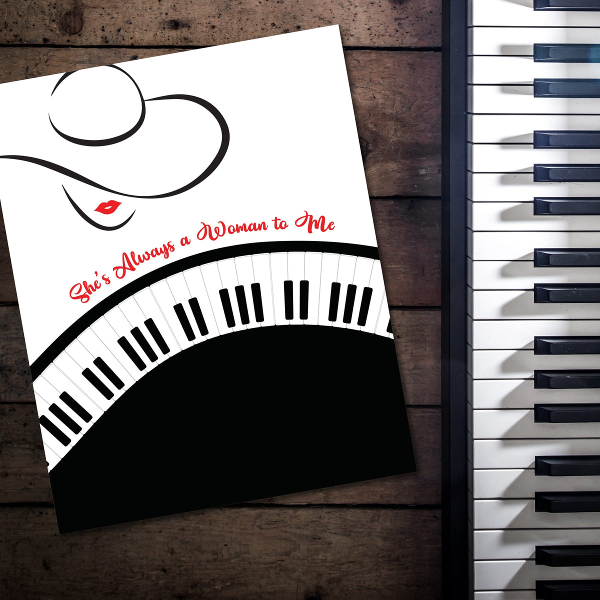 She's Always a Woman to Me by Billy Joel - Song Lyric Art Song Lyrics Art Song Lyrics Art 8x10 Unframed Print