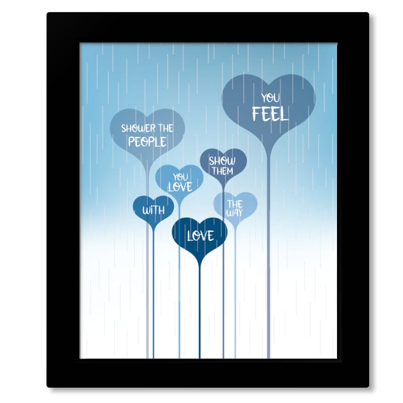 Shower the People by James Taylor - Song Lyric Wall Decor Song Lyrics Art Song Lyrics Art 8x10 Framed Print (no Mat)