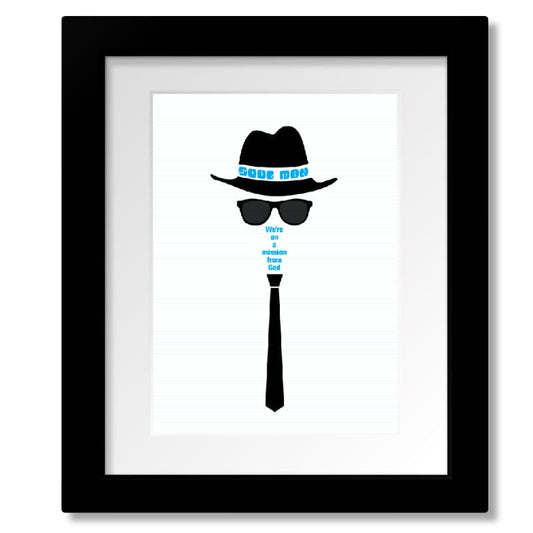 Soul Man by Blues Brothers - Wall Print R&B 70s Soul Music Song Lyrics Art Song Lyrics Art 8x10 Matted and Framed Print