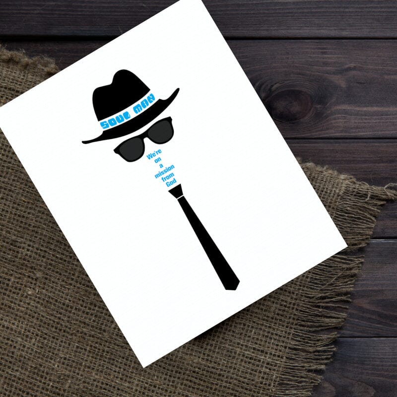 Soul Man by Blues Brothers - Wall Print R&B 70s Soul Music Song Lyrics Art Song Lyrics Art 11x14 Unframed Print