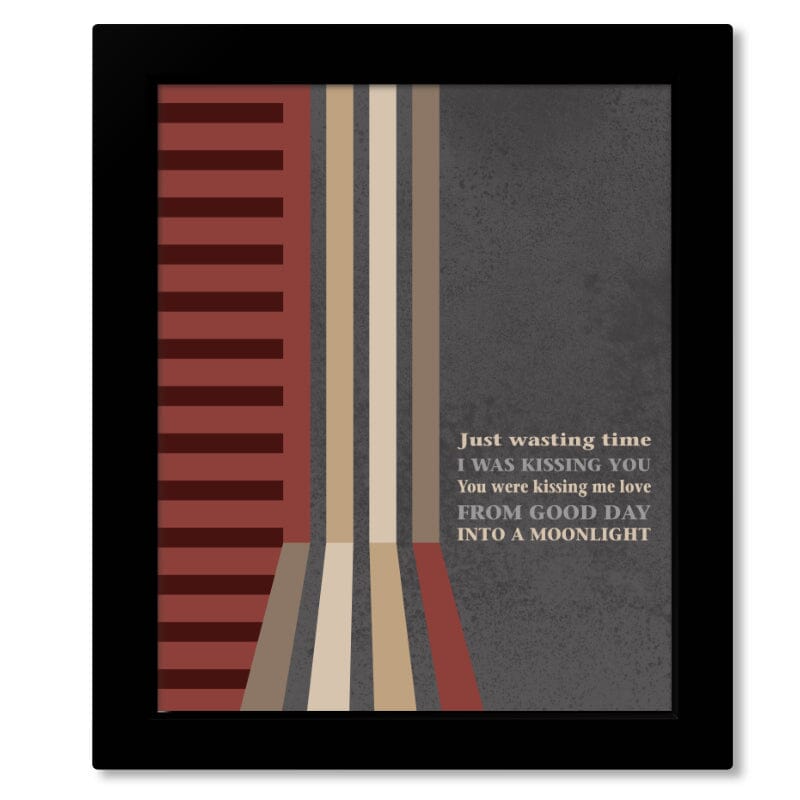 Stay (Wasting Time) by Dave Matthews Band - Rock Music Art Song Lyrics Art Song Lyrics Art 8x10 Framed print without Mat