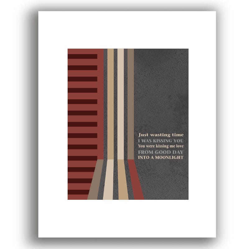 Stay (Wasting Time) by Dave Matthews Band - Rock Music Art Song Lyrics Art Song Lyrics Art 8x10 White Matted Print