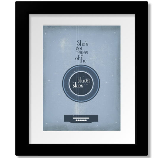 Sweet Child O' Mine by Guns n' Roses - Song Lyrics Music Art Song Lyrics Art Song Lyrics Art 8x10 Matted and Framed Print