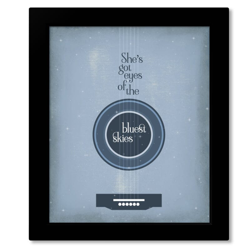 Sweet Child O' Mine by Guns n' Roses - Song Lyrics Music Art Song Lyrics Art Song Lyrics Art 8x10 Framed Print (without mat)