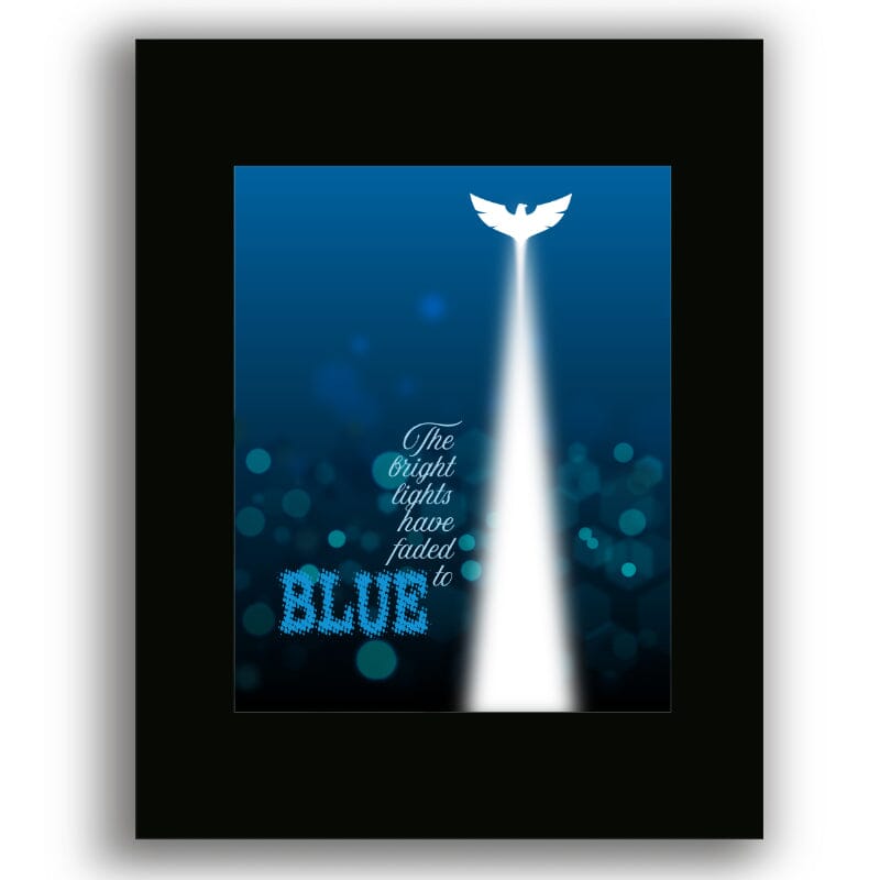 Take it to the Limit by the Eagles - Song Lyric Music Art Song Lyrics Art Song Lyrics Art 8x10 Black Matted Print