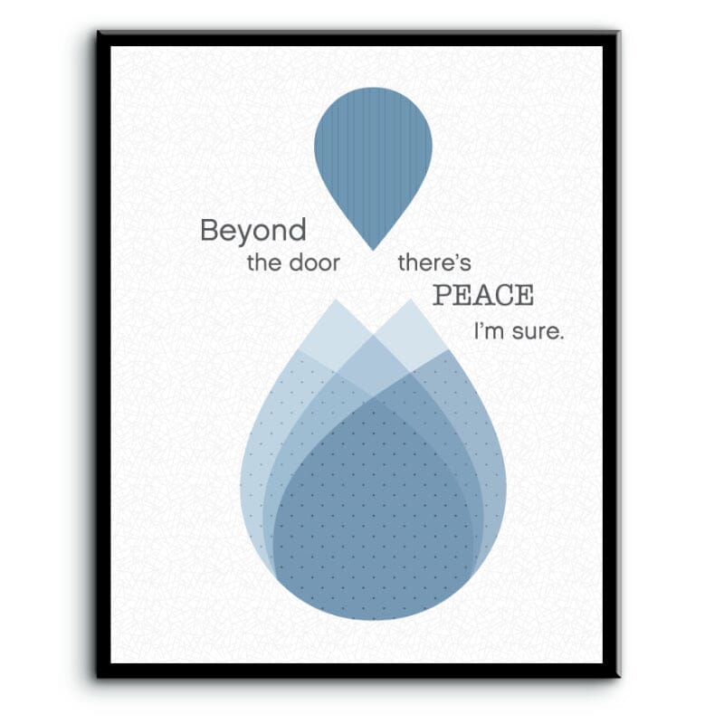 Tears in Heaven by Eric Clapton - Lyric Print Music Song Art Song Lyrics Art Song Lyrics Art 8x10 Plaque Mount