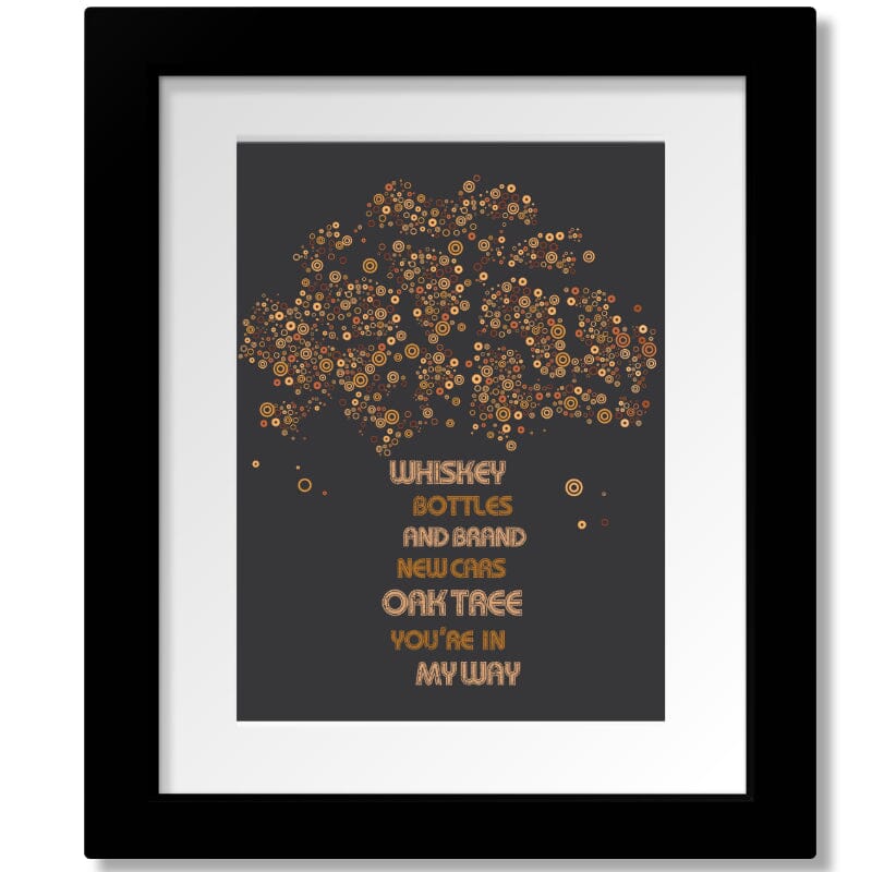 That Smell by Lynyrd Skynyrd - Lyric Wall Music Art Print Song Lyrics Art Song Lyrics Art 8x10 Matted and Framed Print