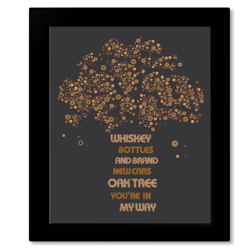 That Smell by Lynyrd Skynyrd - Lyric Wall Music Art Print Song Lyrics Art Song Lyrics Art 8x10 Framed without Mat Print