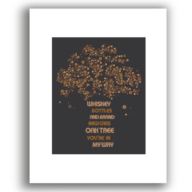 That Smell by Lynyrd Skynyrd - Lyric Wall Music Art Print Song Lyrics Art Song Lyrics Art 8x10 White Matted Unframed Print