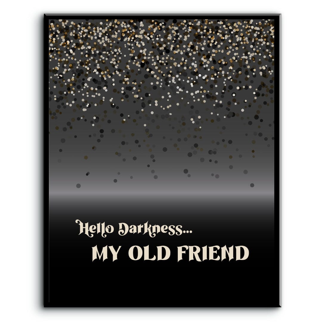 The Sound of Silence by Simon and Garfunkel - Lyric Art Song Lyrics Art Song Lyrics Art 8x10 Plaque Mount