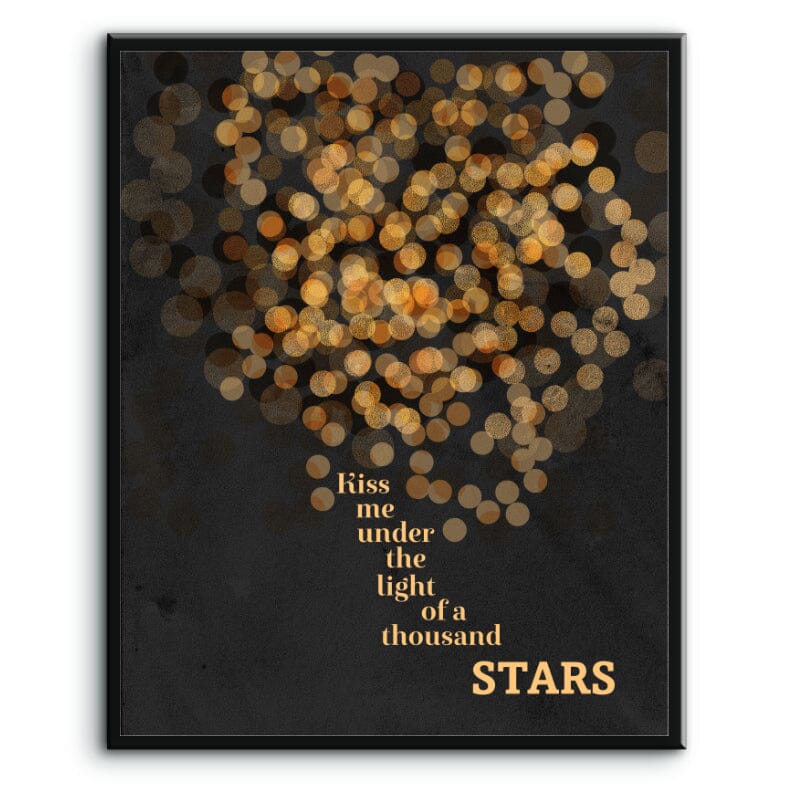 Thinking Out Loud by Ed Sheeran - Wedding Pop Song Print Song Lyrics Art Song Lyrics Art 8x10 Plaque Mount