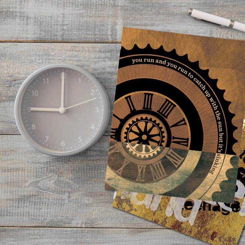 Time by Pink Floyd - Song Lyric Music Quote Artwork Print Song Lyrics Art Song Lyrics Art 8x10 Unframed Print