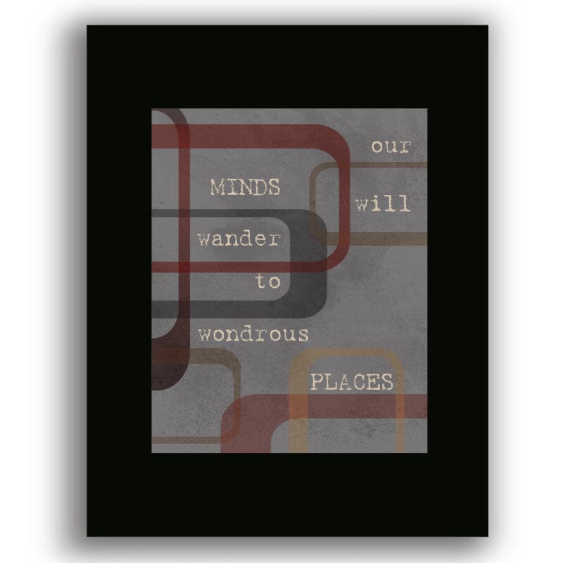Tripping Billies by Dave Matthews Band - Rock Music Print Song Lyrics Art Song Lyrics Art 8x10 Black Matted Print