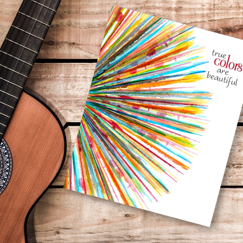 True Colors by Cyndi Lauper - Music Lyric Art Wall Print Song Lyrics Art Song Lyrics Art 8x10 Print