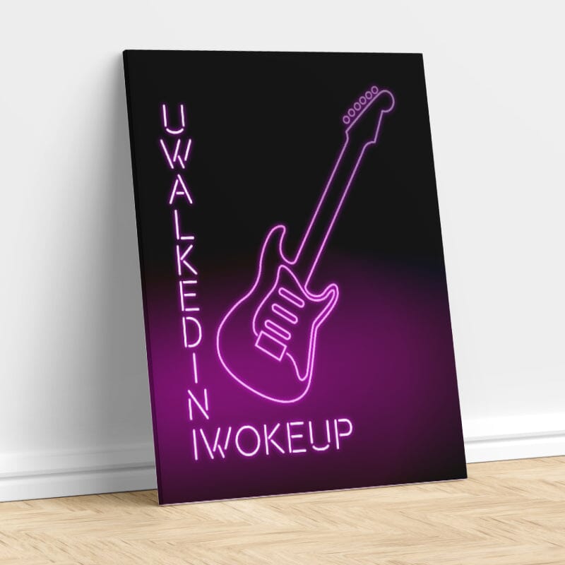 U Got the Look by Prince - Rock Song Lyric Music Print Art Song Lyrics Art Song Lyrics Art 11x14 Canvas Wrap