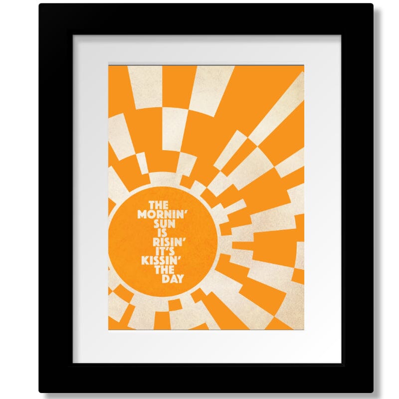 Wheel in the Sky by Journey - Song Lyrics Music Quote Art Song Lyrics Art Song Lyrics Art 8x10 Matted and Framed Print