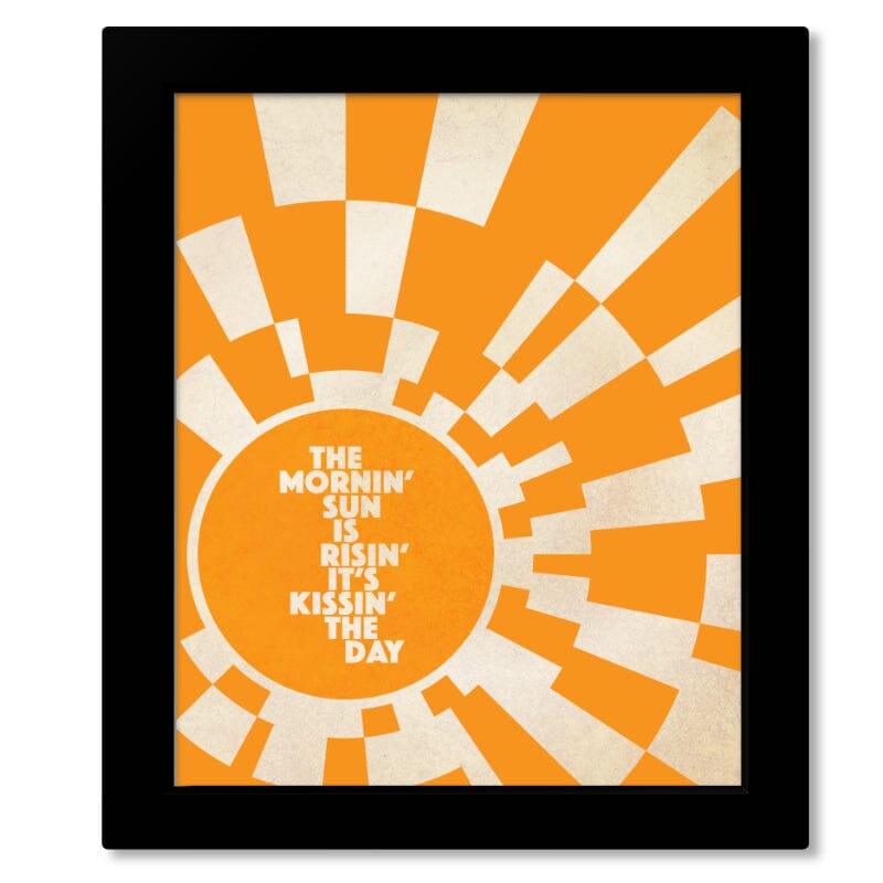 Wheel in the Sky by Journey - Song Lyrics Music Quote Art Song Lyrics Art Song Lyrics Art 8x10 Framed Print (without Mat)