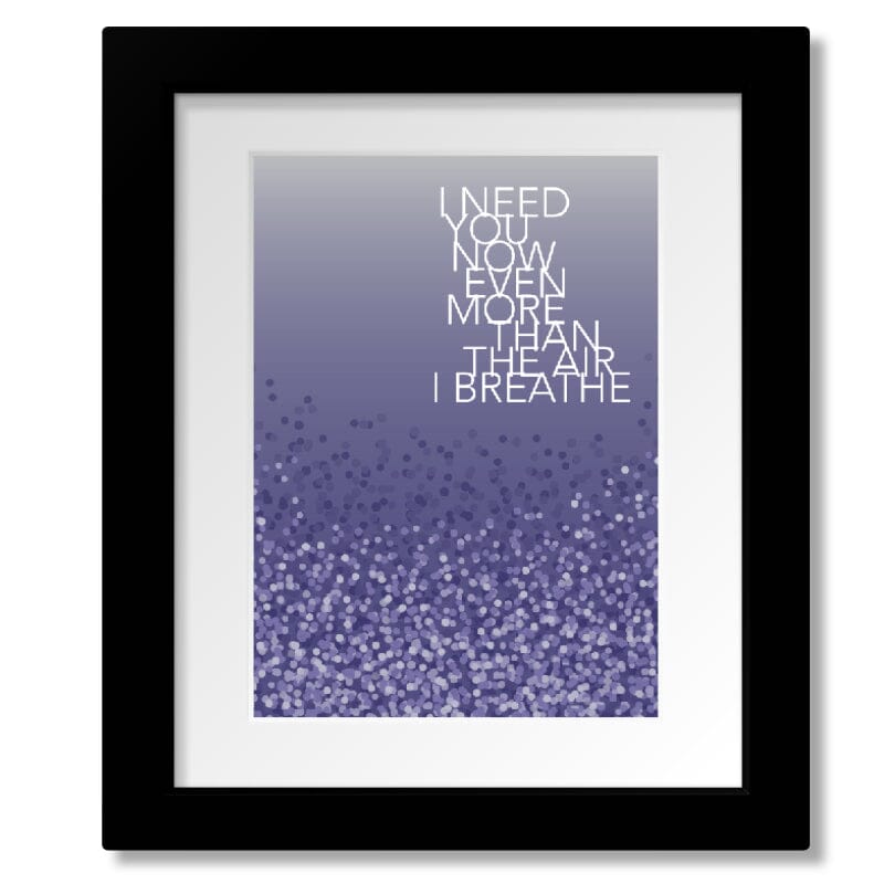 When You Got a Good Thing by Lady Antebellum - Pop Song Art Song Lyrics Art Song Lyrics Art 8x10 White Matted and Framed Print