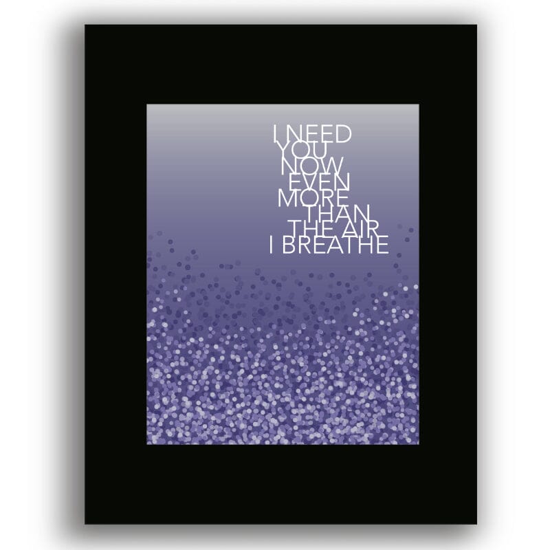 When You Got a Good Thing by Lady Antebellum - Pop Song Art Song Lyrics Art Song Lyrics Art 8x10 Black Matted Print