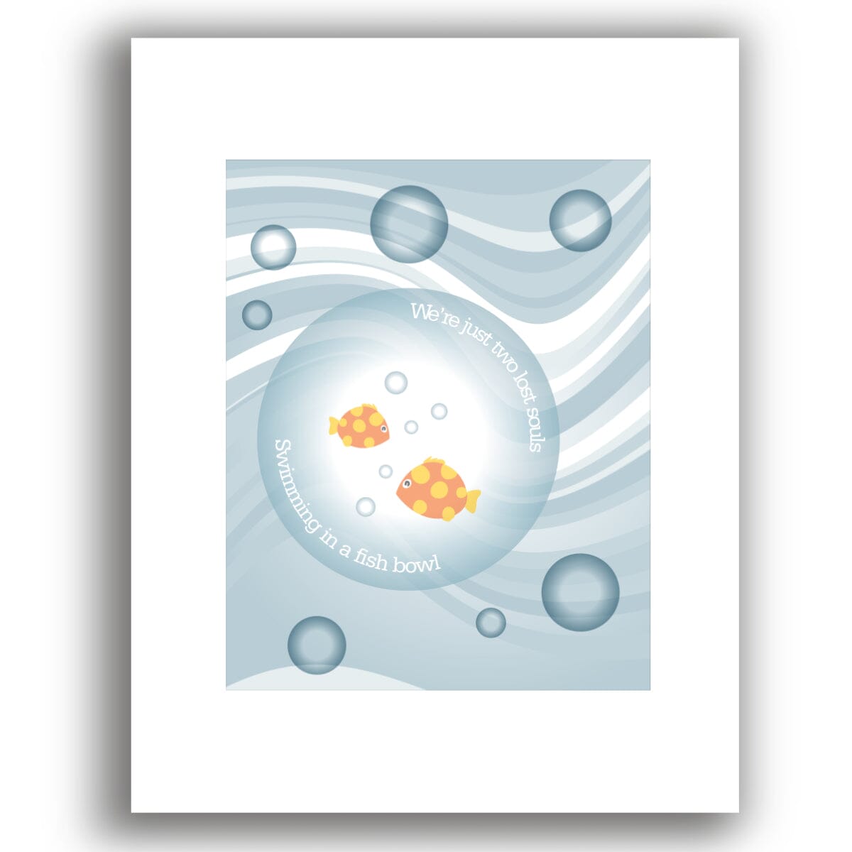 Wish You Were Here by Pink Floyd - Inspired Song Lyric Art Song Lyrics Art Song Lyrics Art 8x10 White Matted Print