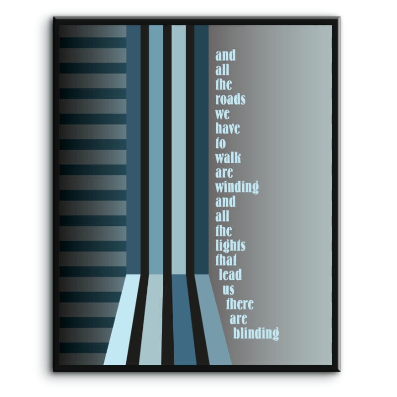 Wonderwall by Oasis - Music Quote Song Lyric Art Print Song Lyrics Art Song Lyrics Art 8x10 Plaque Mount