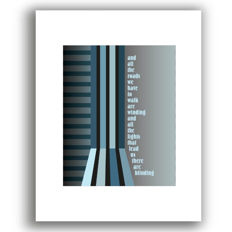 Wonderwall by Oasis - Music Quote Song Lyric Art Print Song Lyrics Art Song Lyrics Art 8x10 Unframed White Matted Print