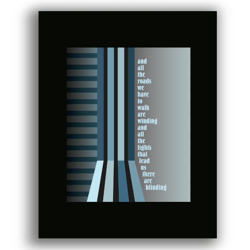 Wonderwall by Oasis - Music Quote Song Lyric Art Print Song Lyrics Art Song Lyrics Art 8x10 Unframed Black Matted Print