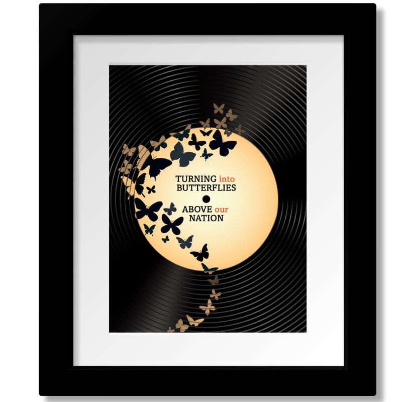 Woodstock by Crosby Nash Stills Young - Song Lyrics Art Print Poster Song Lyrics Art Song Lyrics Art 8x10 Matted and Framed Print