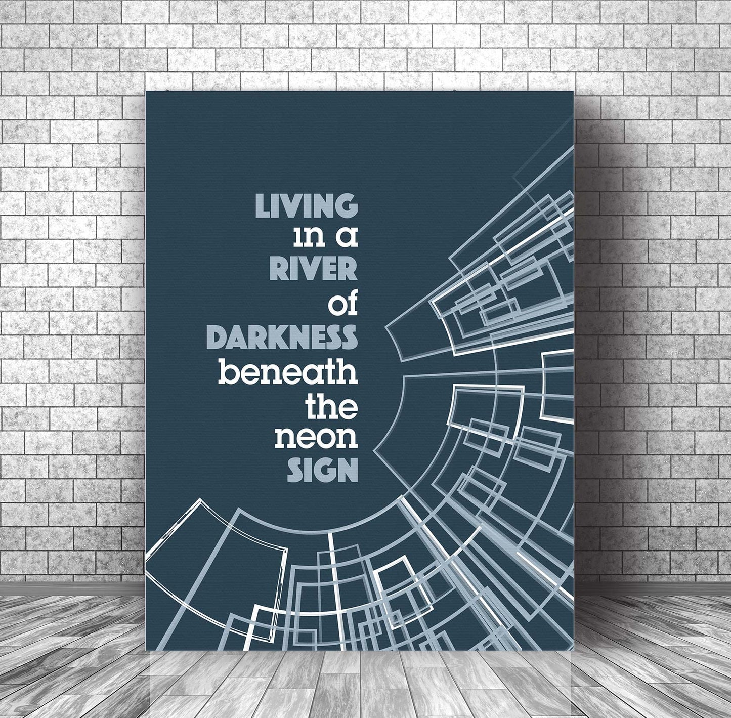 You Belong to the City by Glenn Frey - Song Lyric Music Art Song Lyrics Art Song Lyrics Art 11x14 Canvas Wrap