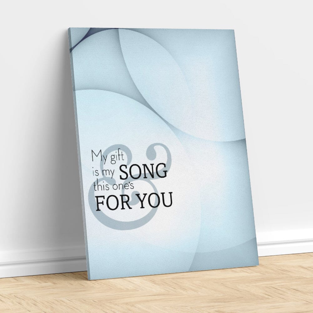 Your Song by Elton John - Lyric Poster Music Quote Print Song Lyrics Art Song Lyrics Art 11x14 Canvas Wrap